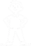 Confident child standing with hands on hips