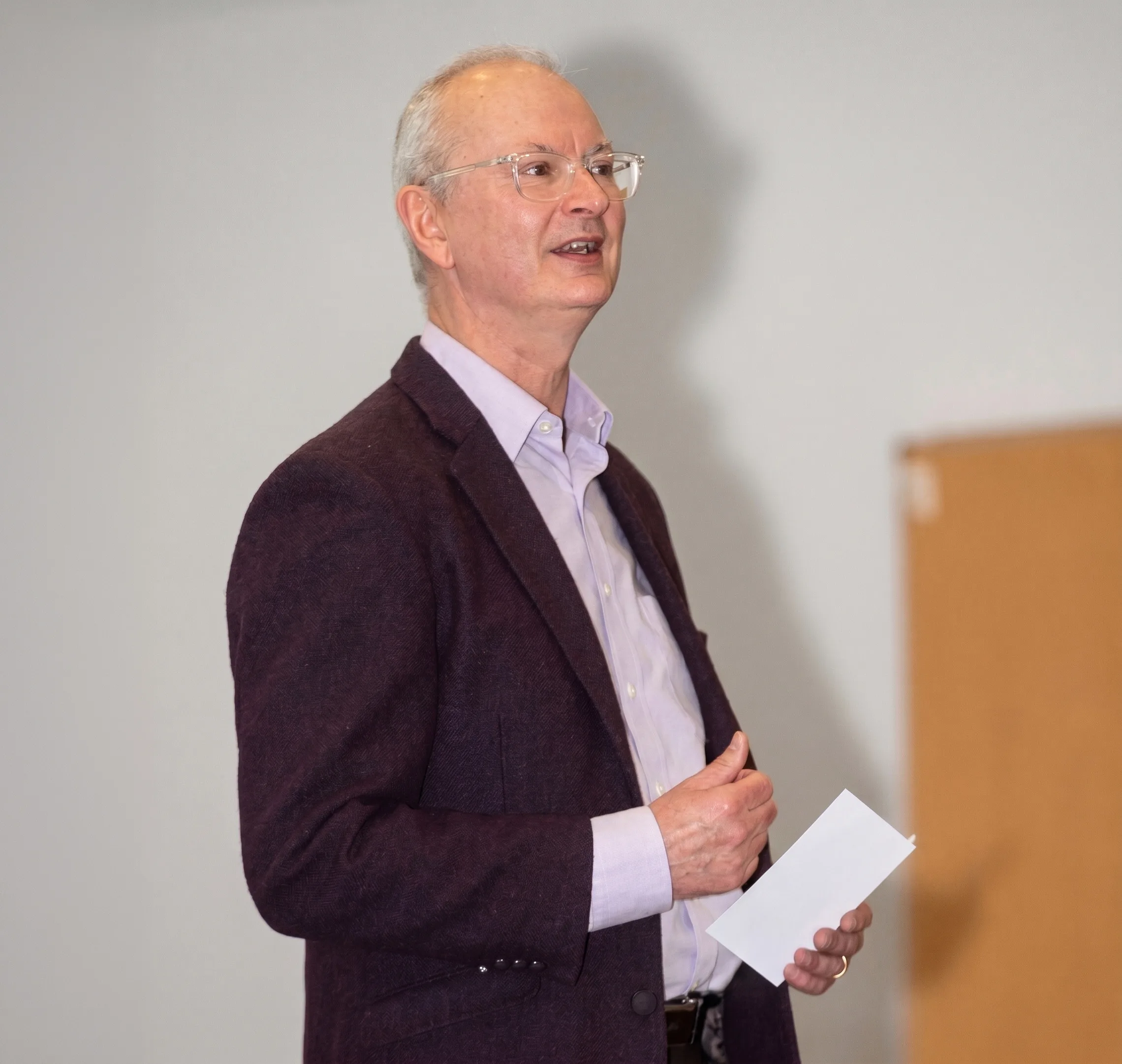 Man speaking at an event