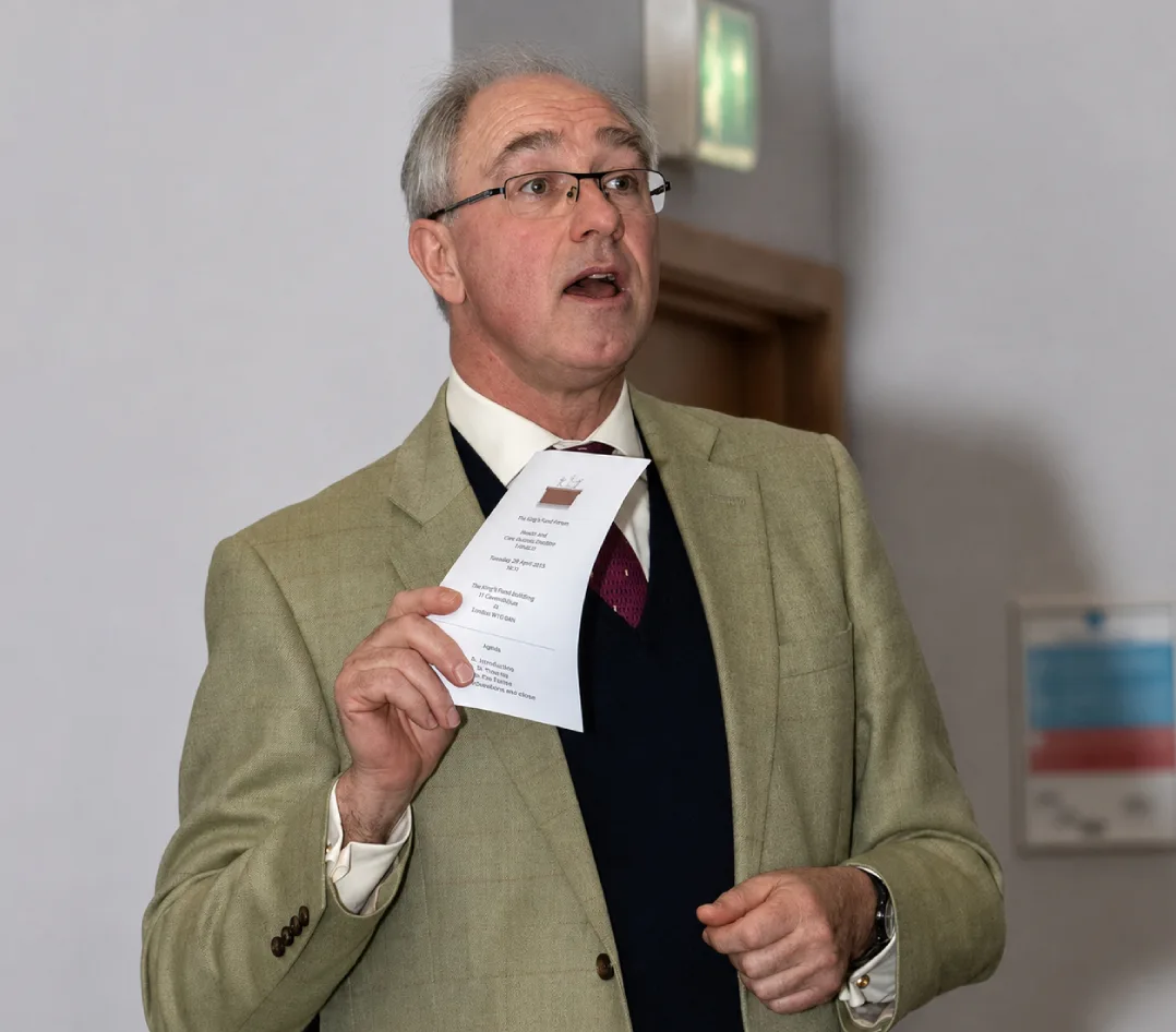 Man speaking at an event